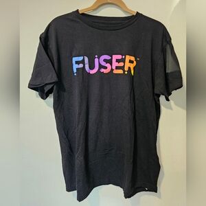 NWOT Fuser Black Short Sleeve Graphic Tee